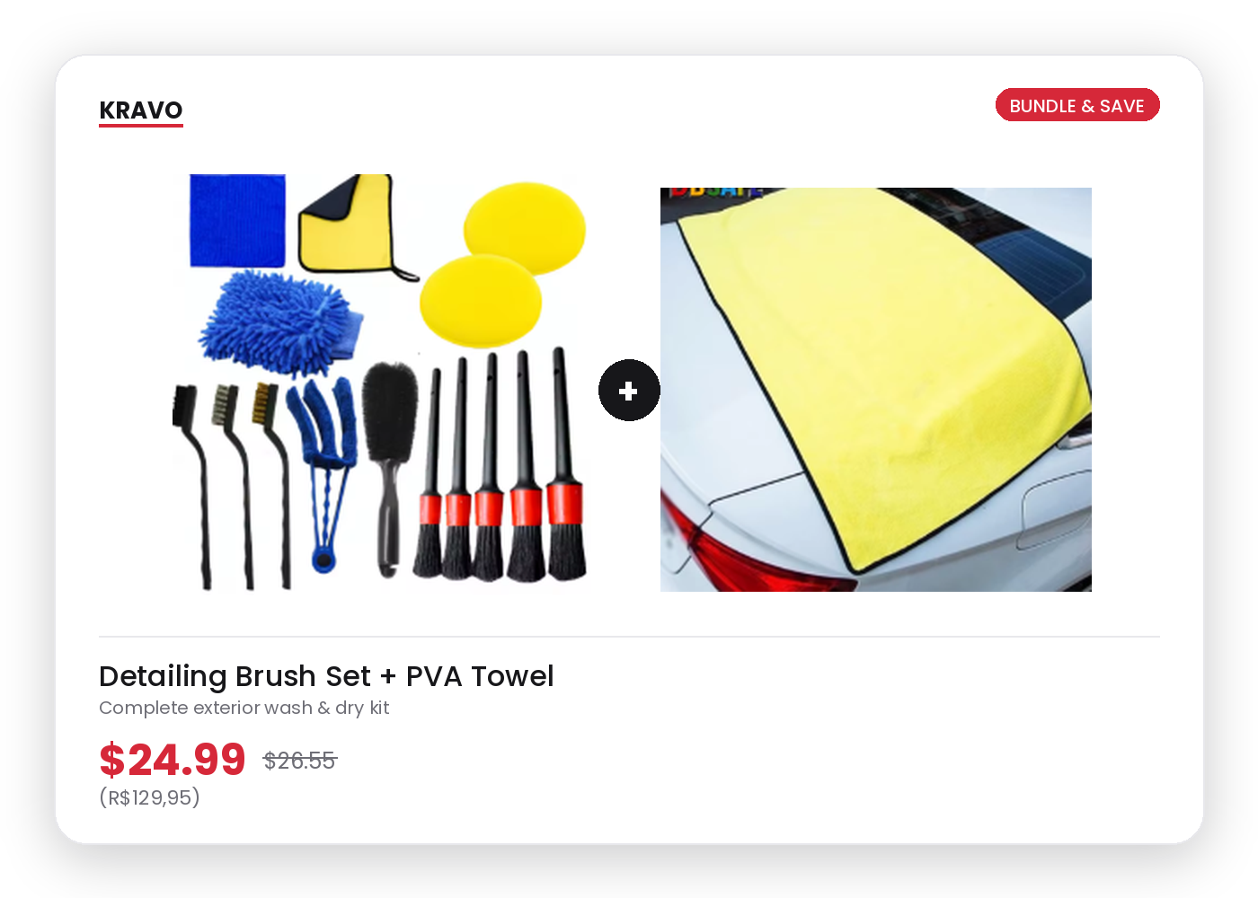 Combo: Detailing Brush Set plus PVA Towel