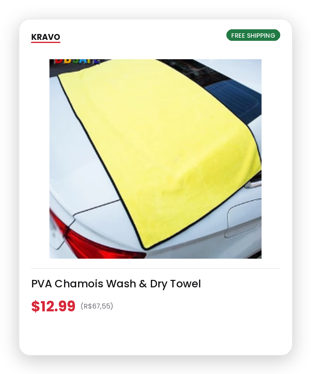 PVA Chamois Wash and Dry Towel