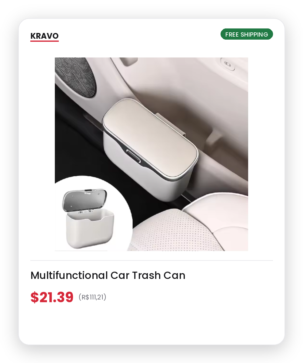 Multifunctional Car Trash Can